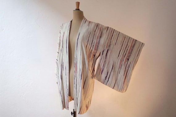 kimono, haori, vintage Japanese kimono jacket, wom