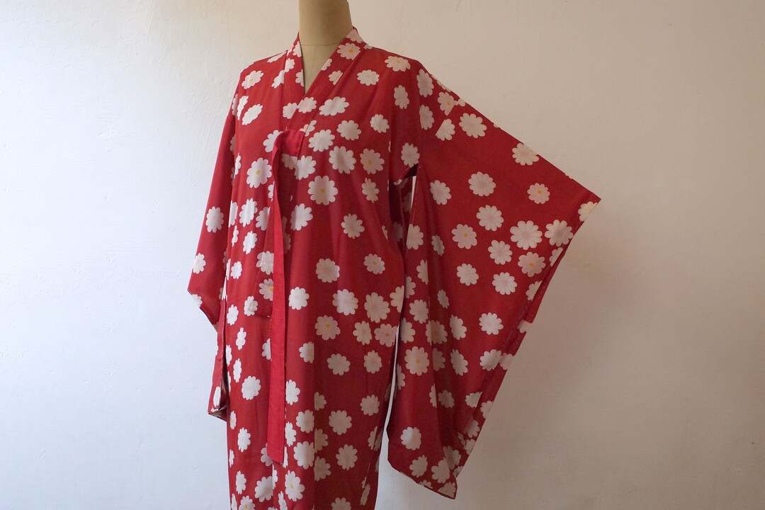 Kimono, Vintage Japanese Silk Kimono, Antique Silk Kimono, Kimono Cardigan, Dressing Gown