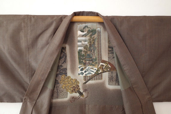 Veste Kimono pièce unique, Kimono soie japonais, … - image 2