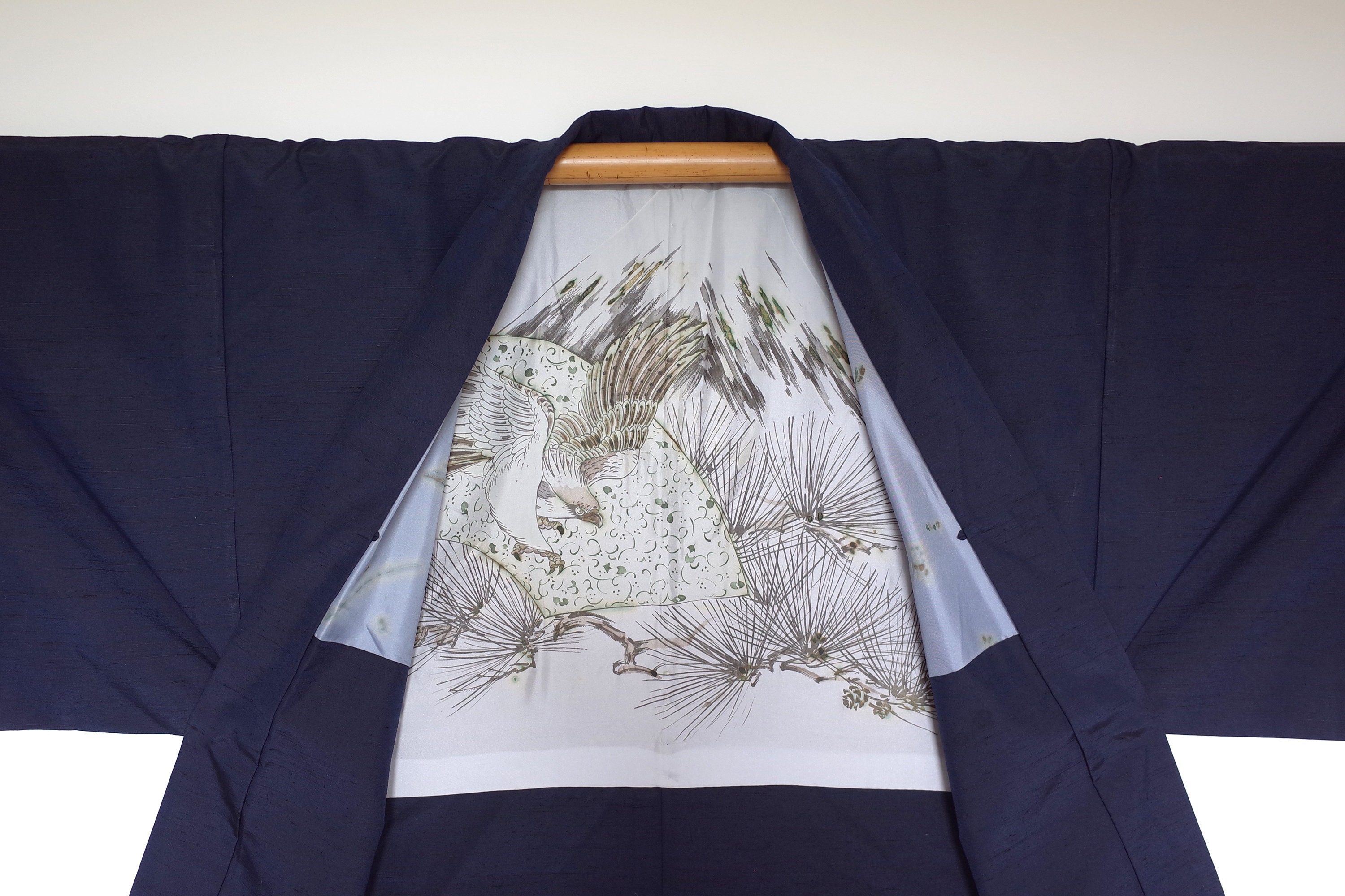 Lycra Homme Bleu Fleur de Cerisier – Kimonopaint