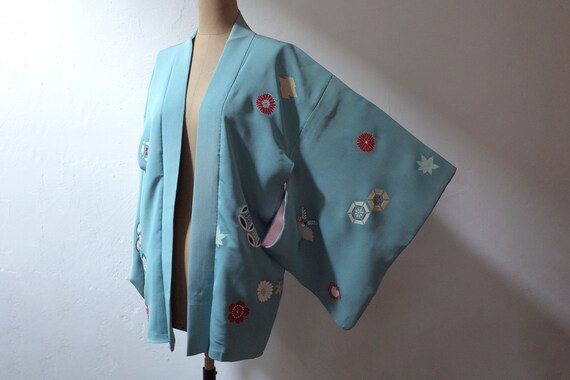 kimono, haori, vintage Japanese kimono jacket, wom