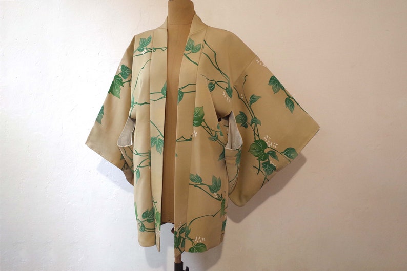 One Piece Kimono Jacket Japanese Silk Kimono Handsewn Etsy