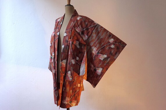 kimono, haori, vintage Japanese kimono jacket, wom
