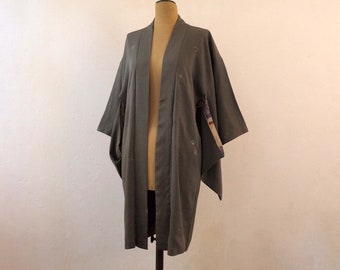 Kimono-Weste aus japanischem Leder, Kimono-Weste mit einzigartiger Hauptfarbe, Kimono-Weste für Frauen, Haori, japanische Antike