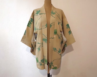 Kimono-Weste aus japanischem Stoff, Kimono-Weste mit einzigartiger Hauptfarbe, Kimono-Weste für Frauen, Haori, japanischer Stil, Haori-Weste