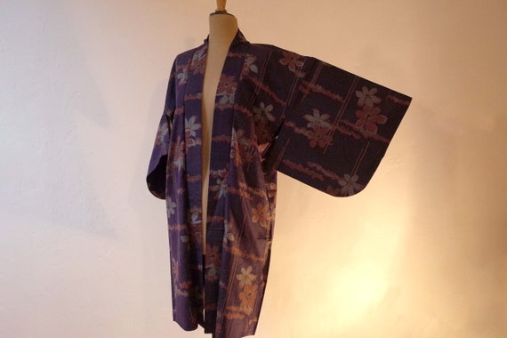 kimono, haori, vintage Japanese kimono jacket, wom