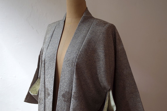 kimono, haori, vintage Japanese kimono jacket, wom