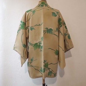 Veste Kimono en soie japonaise, Veste Kimono pièce unik cousue main, Veste Kimono femme, haori, Antiquité japonaise, veste haori bild 3