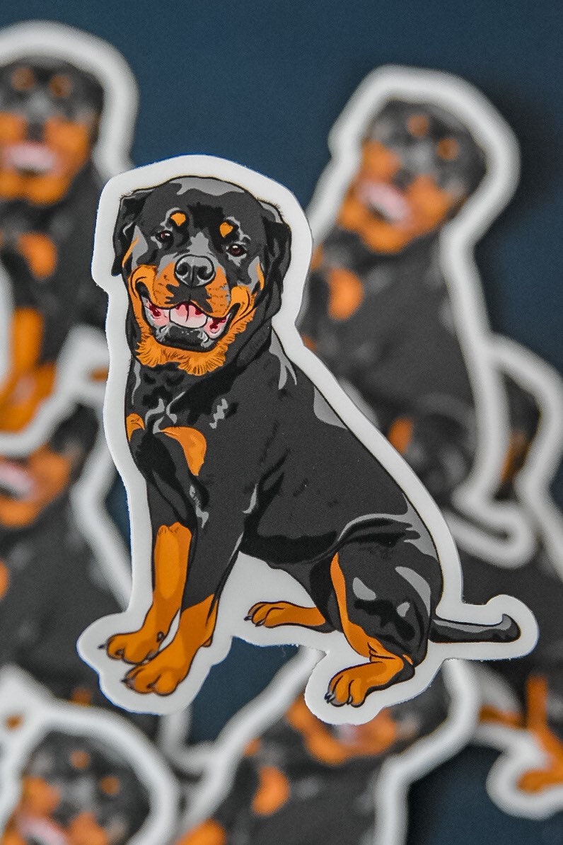 Rottweiler Sticker (dog Breed Sticker) - Etsy