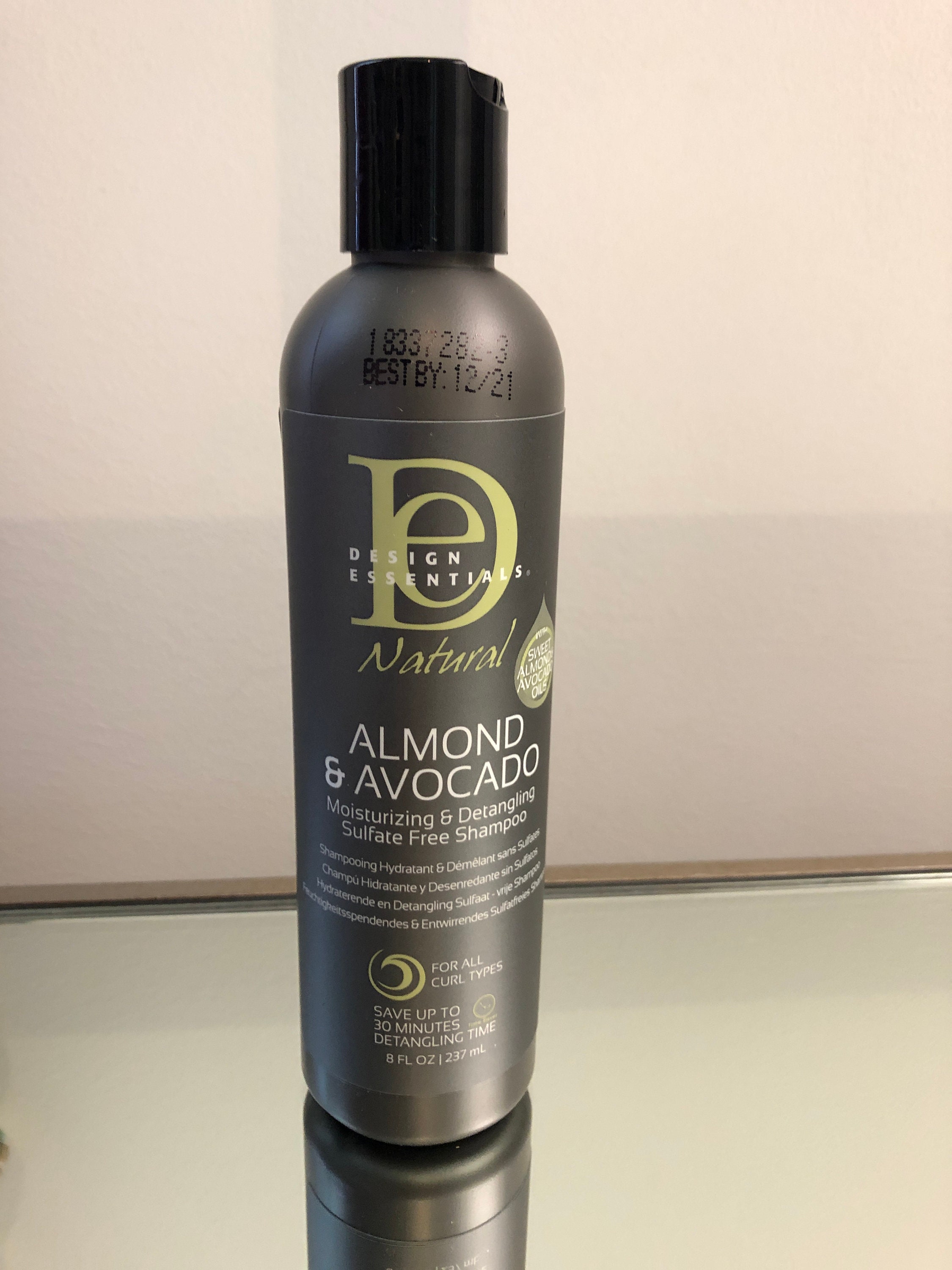 Design Essentials Shampoo, Sulfate-Free, Almond & Avocado, Moisturizing & Detangling - 12 oz