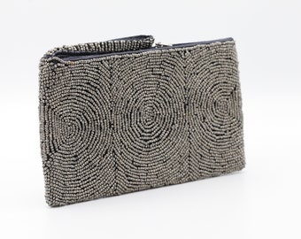 pewter clutch evening bag