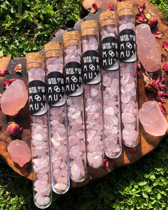 1 Rose Quartz Self Love Chip Vial, Self Love, Geology, Rocks