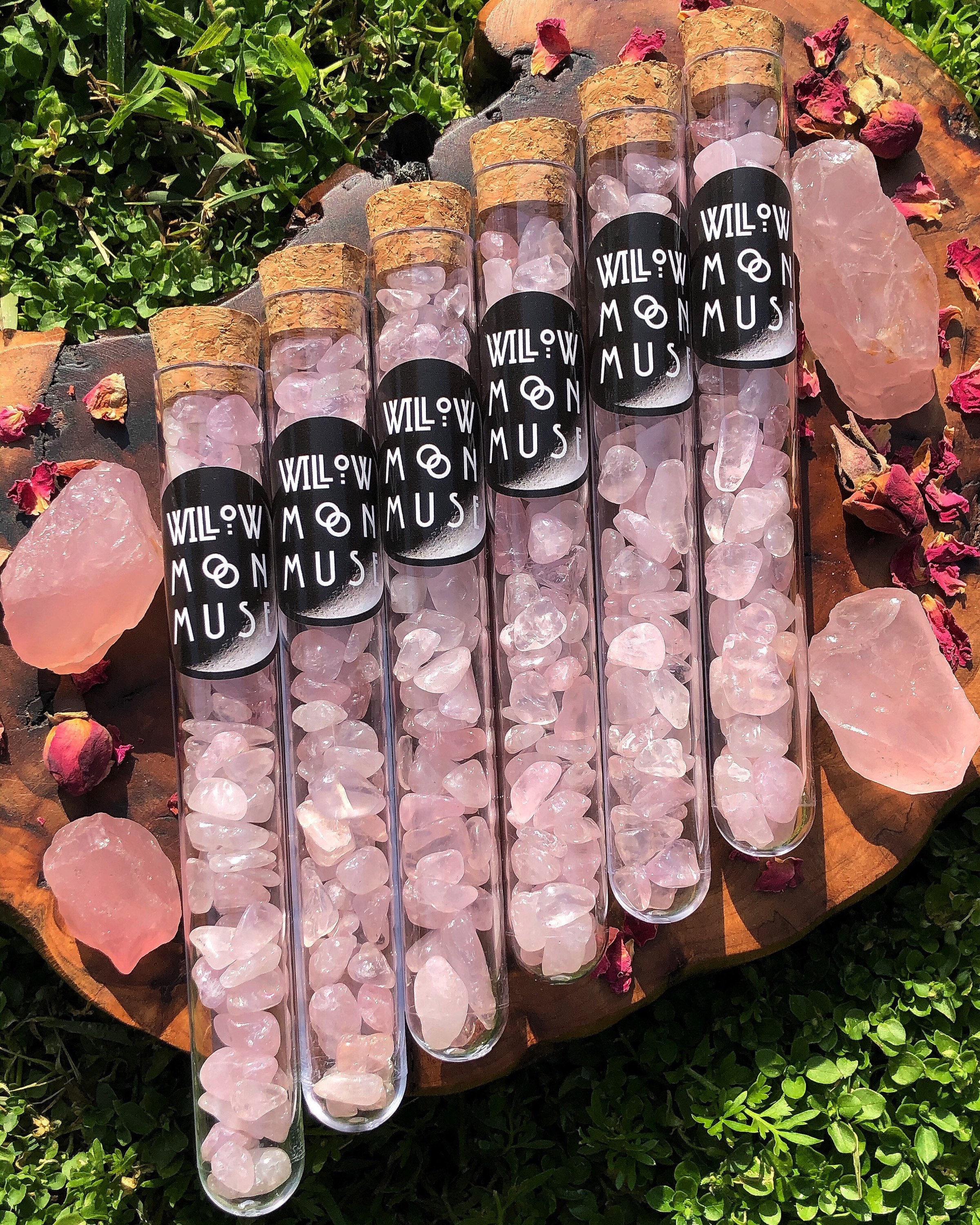 1 Rose Quartz Self Love Chip Vial, Self Love, Geology, Rocks