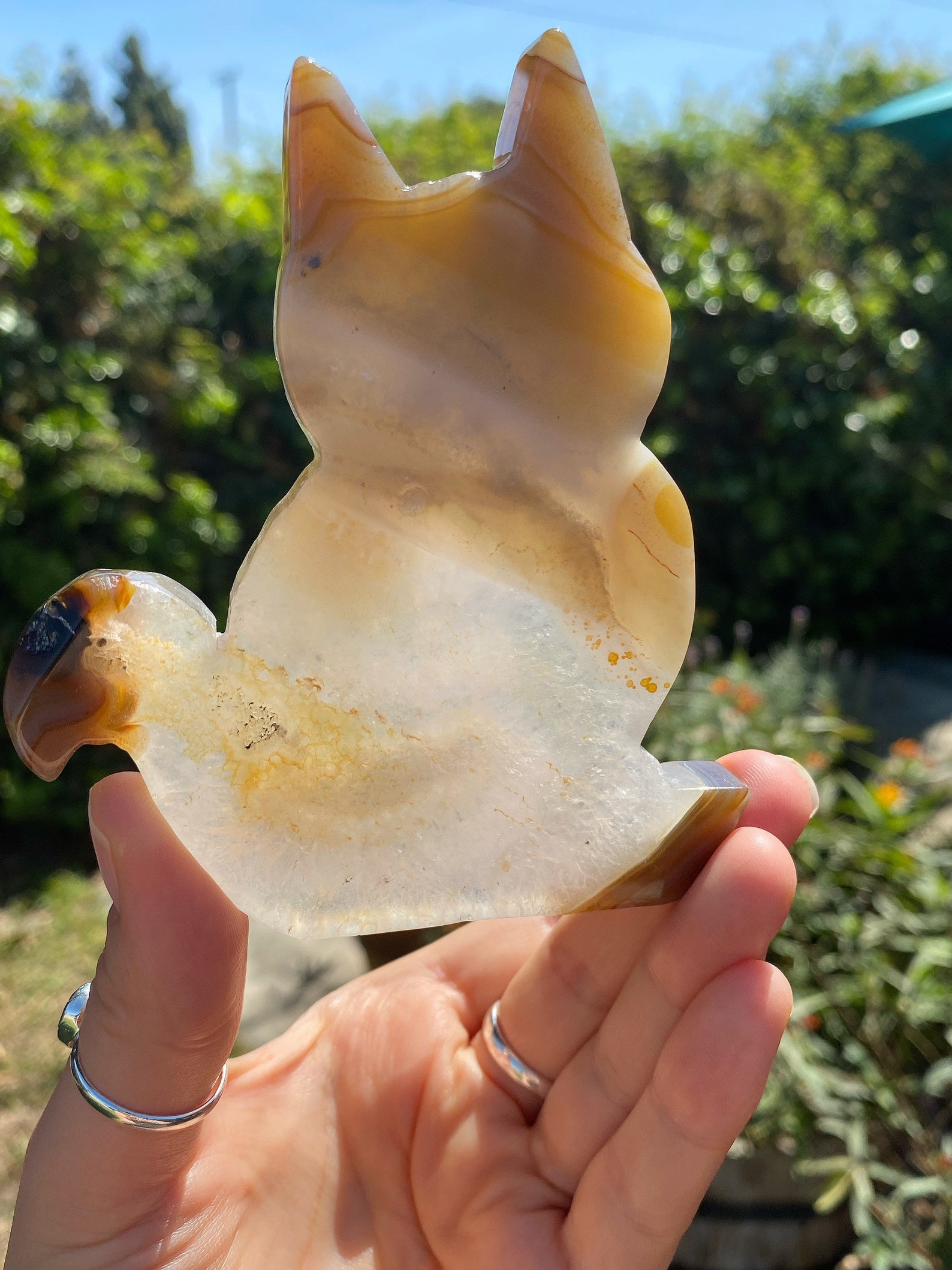 Agate Cat Carving, Self Standing, Kitchen Decor, Rock Hounds, Cat ...