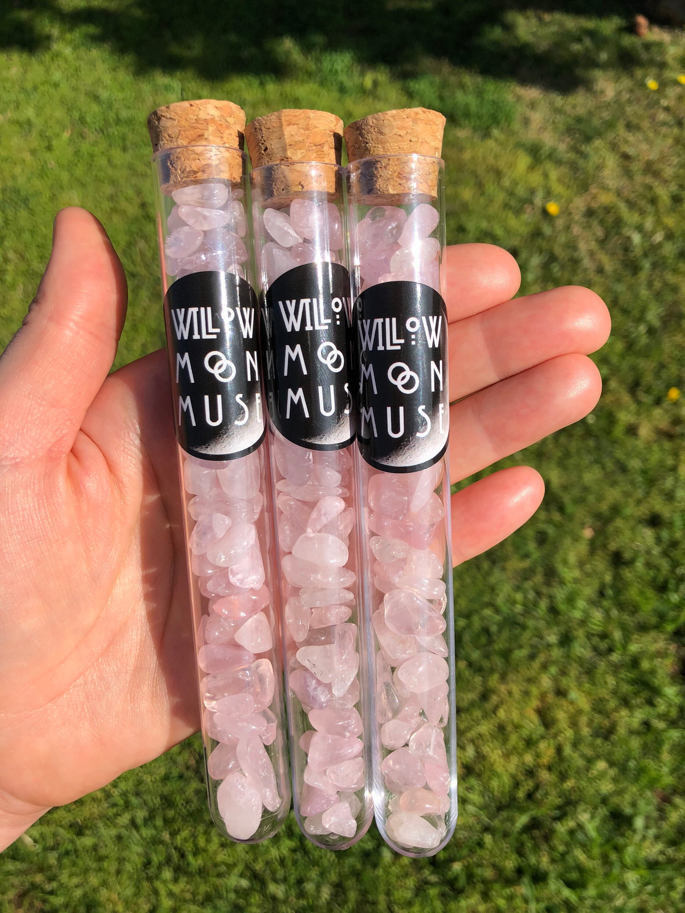 1 Rose Quartz Self Love Chip Vial, Self Love, Geology, Rocks