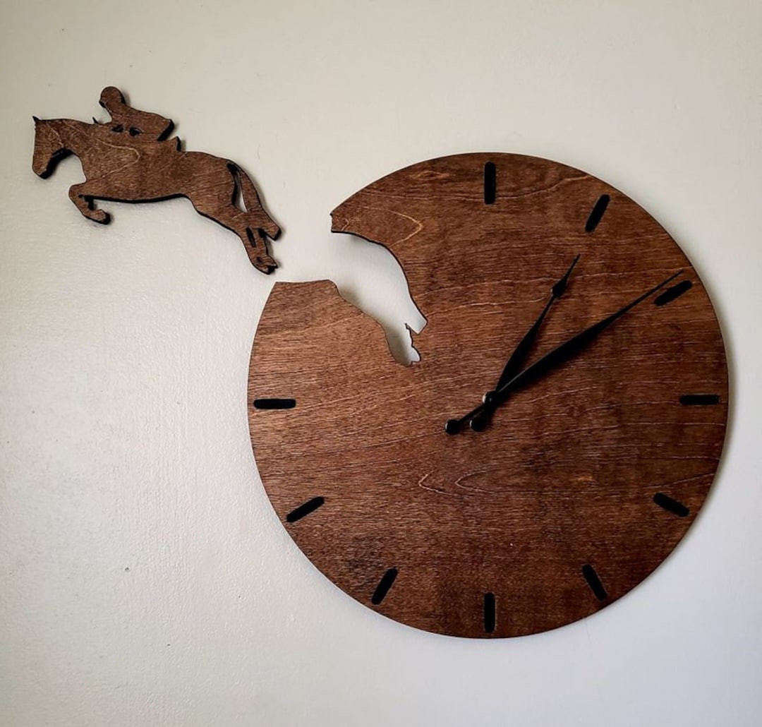 Horse Clock Customize With Your Discipline Etsy