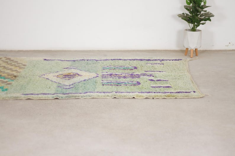 Green moroccan rug