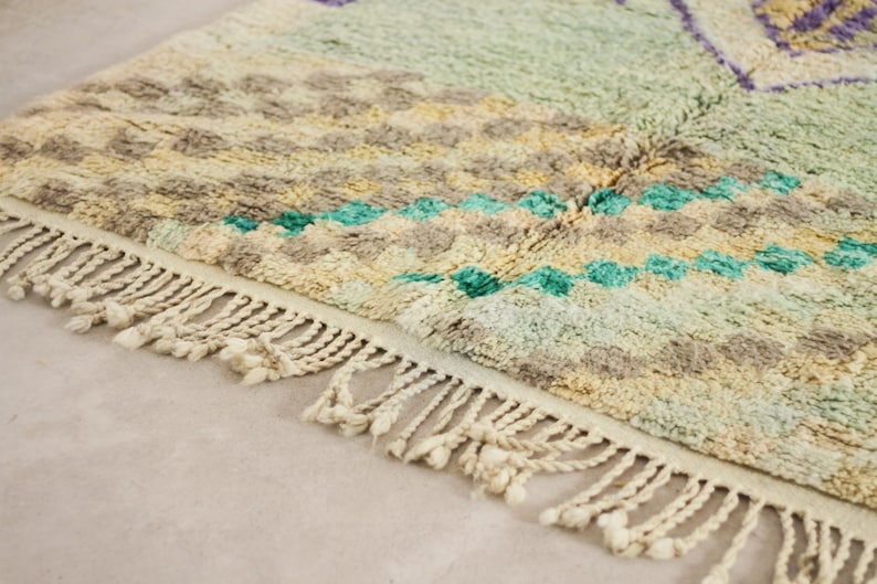 Green moroccan rug
