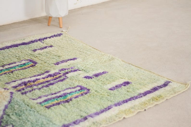 Green moroccan rug
