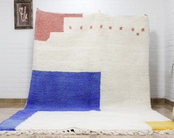 Abstract Moroccan rug Custom - kilim rug - living room rug home decor fabric - colorful carpet - moroccan rug - tapis azilal - soft wool