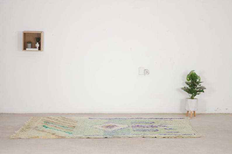 Green moroccan rug