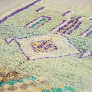 Green moroccan rug
