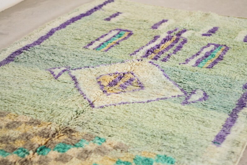 Green moroccan rug