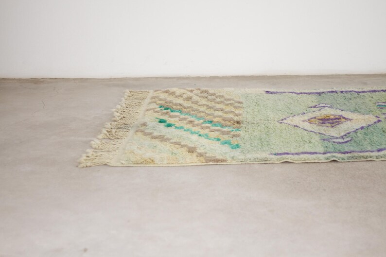 Green moroccan rug