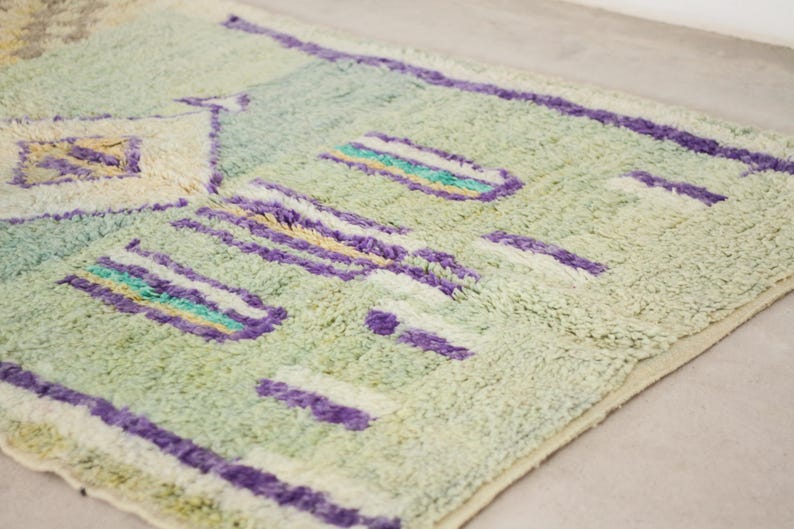 Green moroccan rug