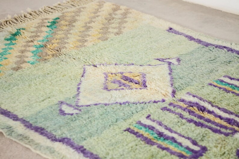 Green moroccan rug