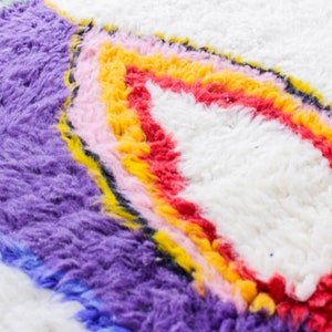 Beni ourain rug kilim rug living room rug home decor fabric colorful carpet moroccan rug tapis azilal soft wool image 6