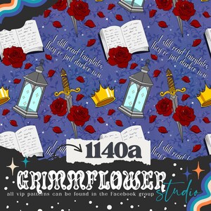 Dark Fairytale 1140a Seamless Digital Fabric Pattern