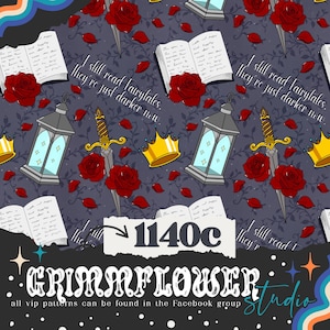 Dark Fairytale 1140c Seamless Digital Fabric Pattern