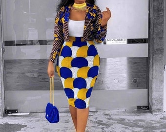 long ankara jacket