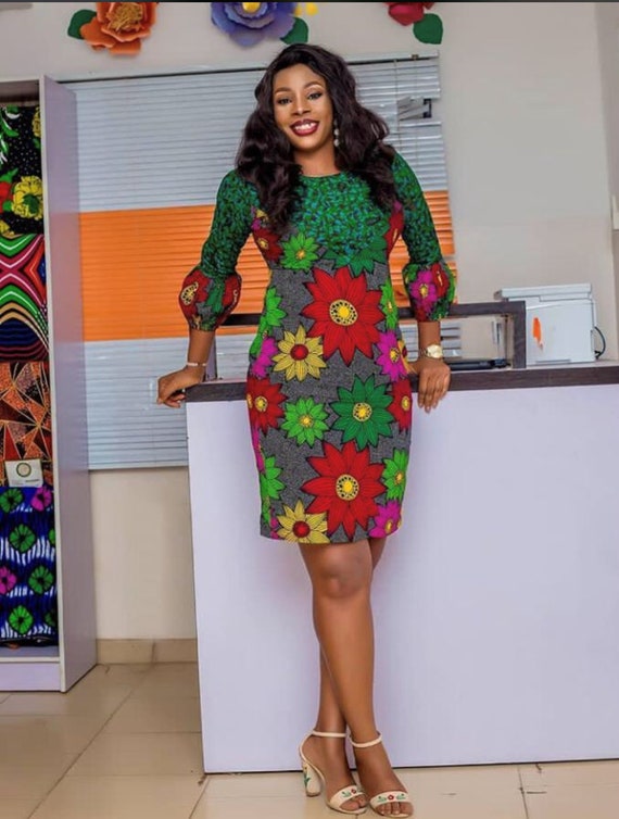 ankara midi dress styles