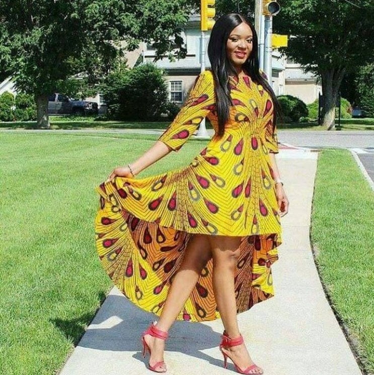 African Print Dress African Clothing For Womenankara Dress Etsy