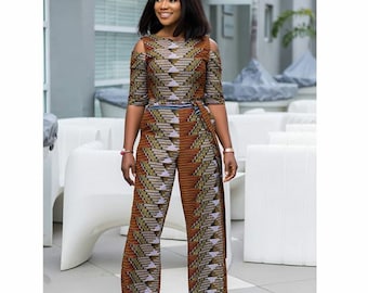 African print Jumpsuit ,Ankara Jumpsuit, Wide leg jumpsuit,African Clothing for Women,African Fashion,Ankara Clothing