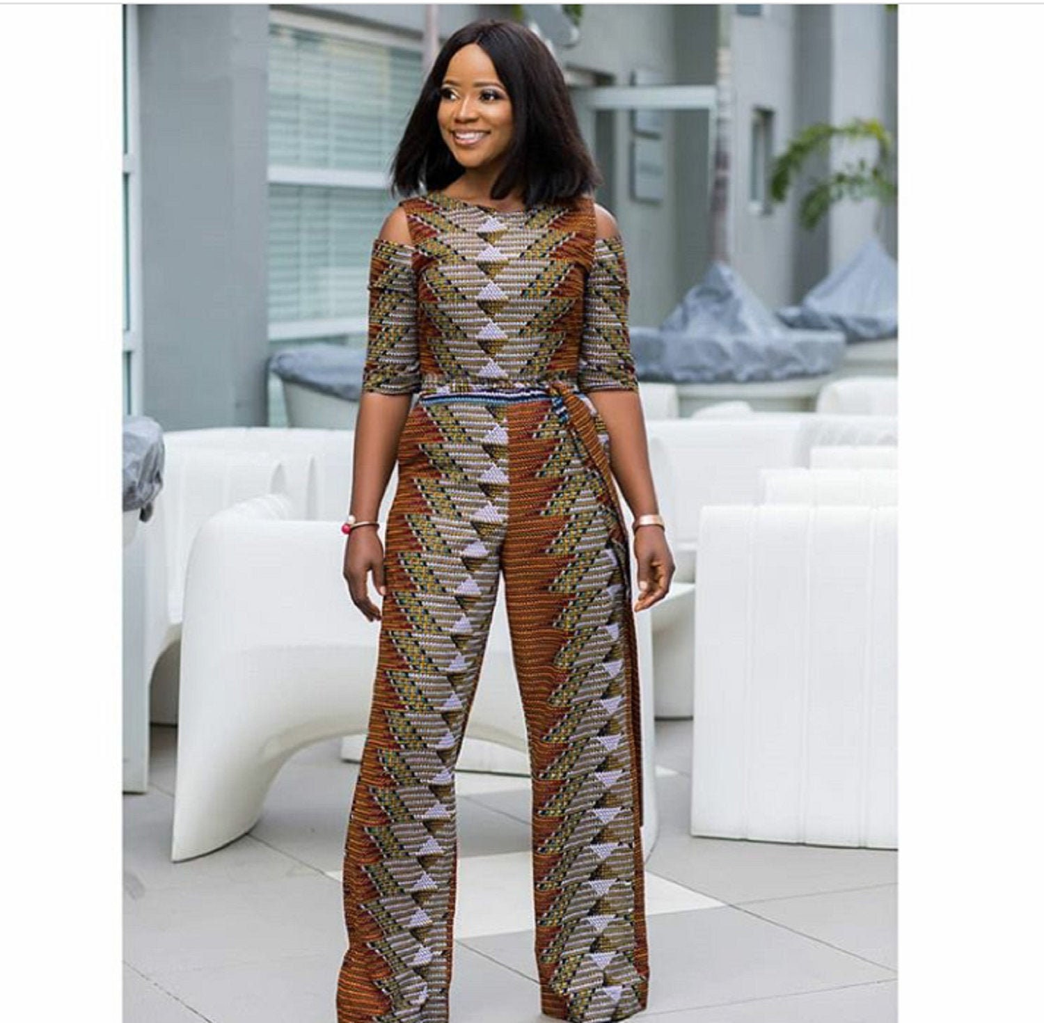 Ahdia Ankara Jumpsuit African Print Jumpsuit African Clothing for Women  Ankara Fashion Ankara Clothing African Jumpsuit 