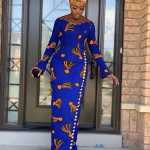 African Print Dresses Etsy