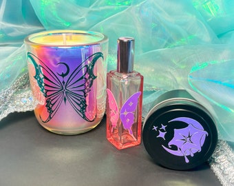 Moonflower Fairy Candle and Perfume Bundle