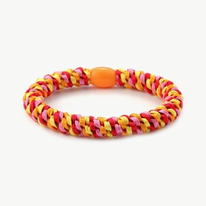 Braided hair tie different colors Scrunchies Hair Accessories Hair accessories Bracelet Summer Edition Orange/Rot/Pink/Gelb