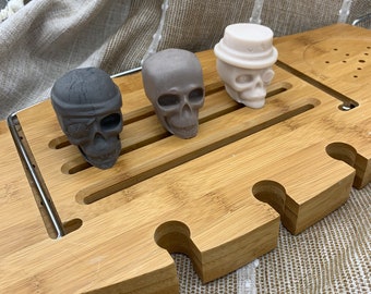 Goats Milk SKULL SOAP-  Set Of 3-Pirate, Plain & Steampunk Skull Soaps!