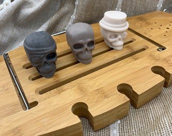 Goats Milk SKULL SOAP-  Set Of 3-Pirate, Plain & Steampunk Skull Soaps!