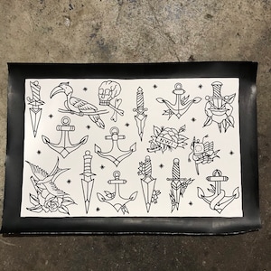 Outlines only flash sheet
