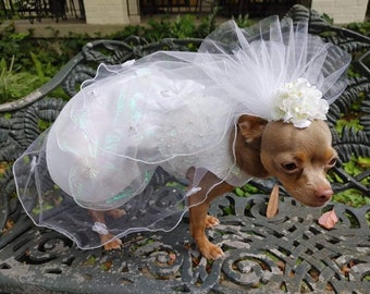 Dog or Cat Wedding Veil in Various Colors