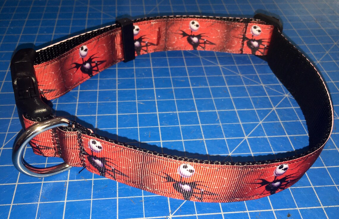 Jack Skellington/nightmare Before Christmas Dog Collars Etsy