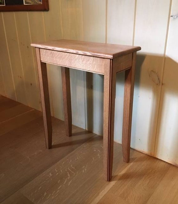 Quarter Sawn White Oak End Table Accent Table Small End Etsy
