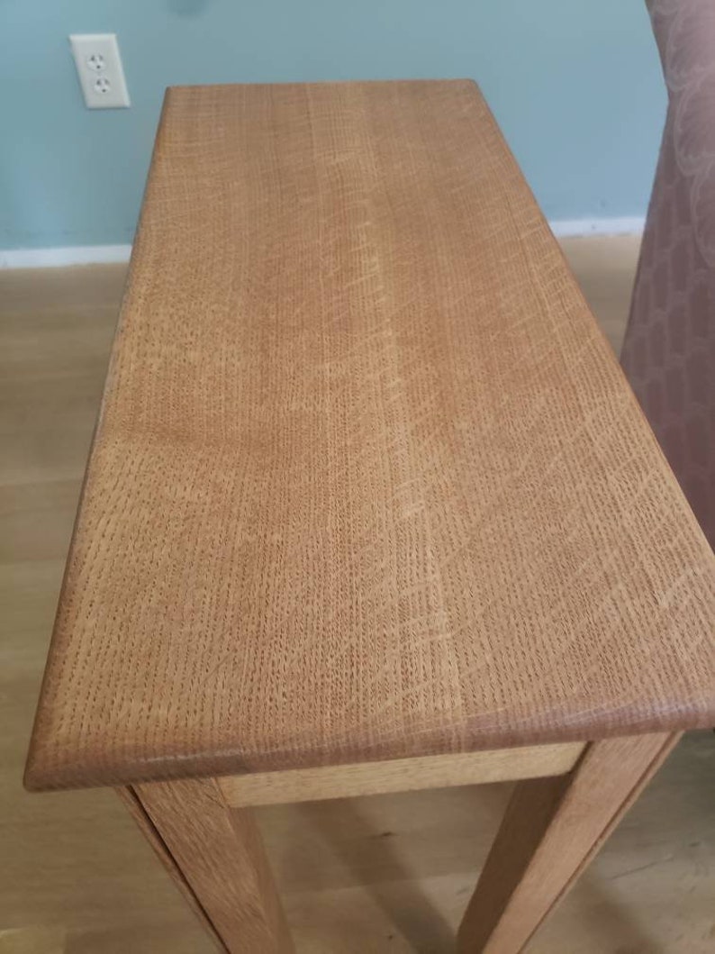 QuarterSawn White oak end table accent table small end Etsy