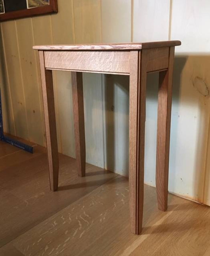 Quarter-Sawn White oak end table accent table small end | Etsy