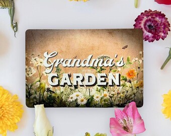Custom Garden Sign, Personalized Metal Sign